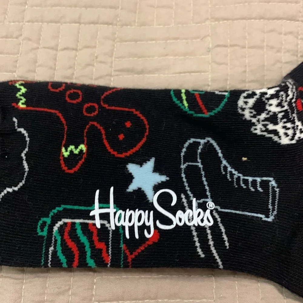 NWT Happy Socks Christmas Socks Size 4.4-7.5